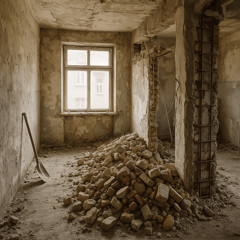 Abrissarbeiten — Vorher